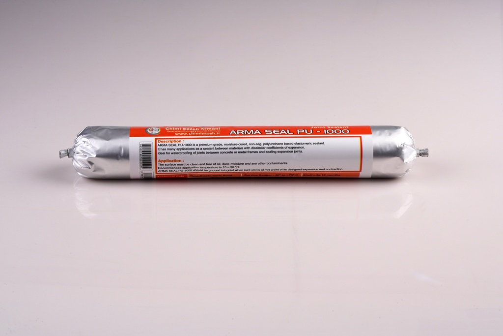 ماستیک پولی اورتان تک جزئی طوسی-سفید Arma seal pu 1000